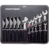 Kraftwerk BASIC LINE 3/8" Umschaltknarre Steckschlüsselsatz Werkzeugkoffer B147, 97-tlg