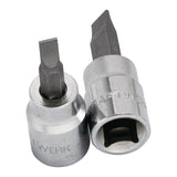 Kraftwerk PRO LINE 3/8" Schraubendreher-Steckschlüsseleinsatz Schlitz, 6,5 mm