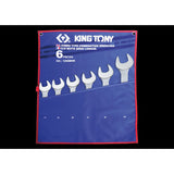 KING TONY Profi-Werkzeuge - Kombischlüssel-Set, metrisch - 6 tlg. 1296MRN