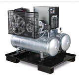 Aircraft AIRPROFI DUO Stationärer Kolbenkompressor mit 2x 100 Liter-Druckluftbehältern und Kältetrockner 703/2x100/10 K | Art.-Nr. 2023073