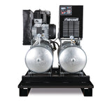 Aircraft AIRPROFI DUO Stationärer Kolbenkompressor mit 2x 100 Liter-Druckluftbehältern und Kältetrockner 703/2x100/10 K | Art.-Nr. 2023073