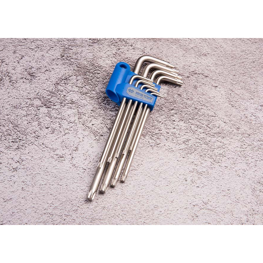 KING TONY Profi-Werkzeuge - TORX® 6-Kantschlüssel-Set, extra lang - 9 tlg. 20319PR