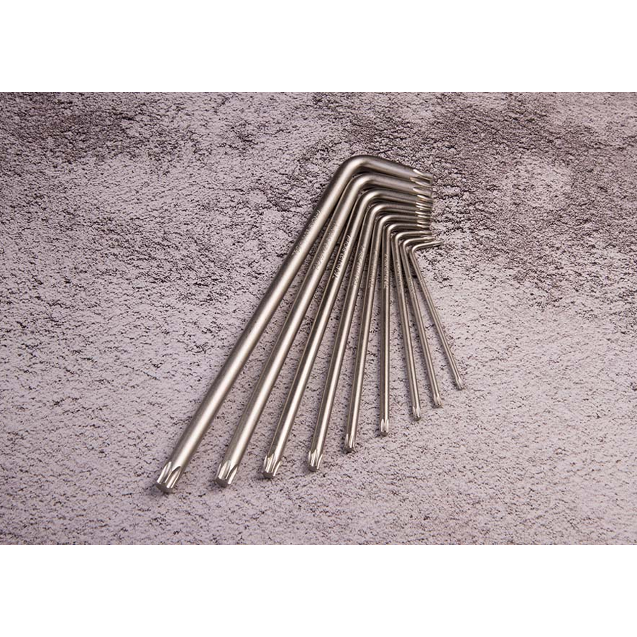 KING TONY Profi-Werkzeuge - TORX® 6-Kantschlüssel-Set, extra lang - 9 tlg. 20319PR