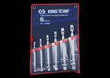 KING TONY Profi-Werkzeuge - 12-Kant Doppelgelenk-Steckschlüsselset - 6 tlg. 1A06MR