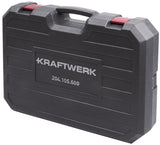 Kraftwerk BASIC LINE 1/4" + 1/2" Umschaltknarren Steckschlüsselsatz Werkzeugkoffer, 115-tlg.