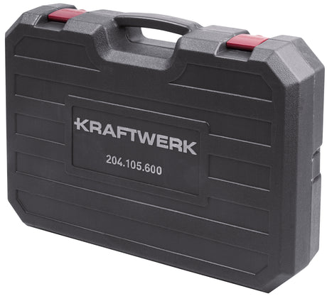 Kraftwerk BASIC LINE 1/4" + 1/2" Umschaltknarren Steckschlüsselsatz Werkzeugkoffer, 115-tlg.