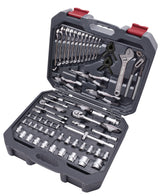 Kraftwerk BASIC LINE 1/4" + 1/2" Umschaltknarren Steckschlüsselsatz Werkzeugkoffer, 266-tlg.