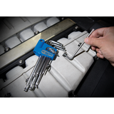 KING TONY Profi-Werkzeuge - TORX® 6-Kantschlüssel-Set, metrisch, runder Kopf, extra lang - 9 tlg. 204B29PR