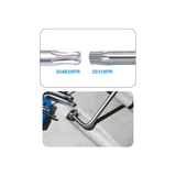 KING TONY Profi-Werkzeuge - TORX® 6-Kantschlüssel-Set, metrisch, runder Kopf, extra lang - 9 tlg. 204B29PR