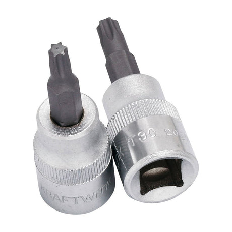 Kraftwerk PRO LINE 3/8" Schraubendreher-Steckschlüsseleinsatz Innen TX, TORX, T30