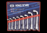 KING TONY Profi-Werkzeuge - 6+12-Kant Winkelsteckschlüssel-Set - 8 tlg. 1808MR