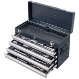 Kraftwerk BASIC LINE 1/4" + 1/2" Werkzeugkiste mit Auszügen, 100-tlg