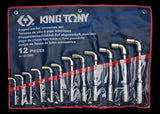 KING TONY Profi-Werkzeuge - 6+12-Kant Winkelsteckschlüssel-Set - 12 tlg. 1812MR