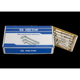 KING TONY Profi-Werkzeuge - Aufsteckschraubenschlüssel, abgewinkelt, metrisch - 26 tlg. 1926MR