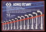 KING TONY Profi-Werkzeuge - 6-Kant Winkelsteckschlüssel-Set - 12 tlg. 1912MR1