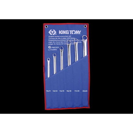 KING TONY Profi-Werkzeuge - Doppel-Ringschlüssel-Set, gerade, lang - 6tlg. 1F06MRN