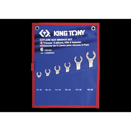 KING TONY Profi-Werkzeuge - Maulschlüssel-Set, metrisch - 6 tlg. 1306MRN