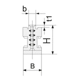 BERNARDO Backe für 3-Backenfutter DK11 – Modell Grundbacke DMJ-DK11-250