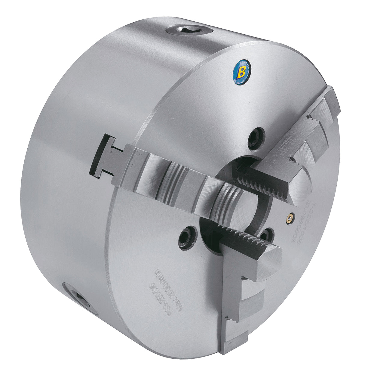 BERNARDO 3-Backenfutter aus Guss – Modell Standard-3-Backenfutter PS3-200/D6