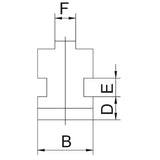 BERNARDO Backe für 3-Backenfutter PS3 / PO3 – Modell Grundbacke MJ-PS3-200