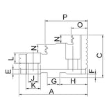 BERNARDO Backe für 4-Backenfutter PS4 / PO4 – Modell Umkehr-Aufsatzbacke TJ-PS4-400