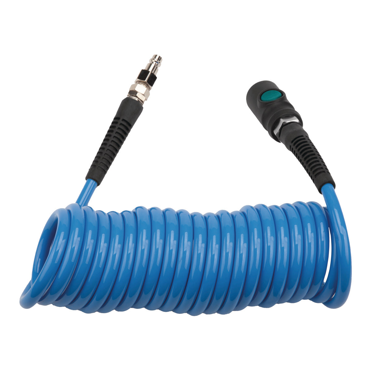 AIRCRAFT Spiralschlauch  PU 6,5x10mm 5m mit Einhand-Sicherheitskupplung SM-2105871