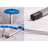 KING TONY Profi-Werkzeuge - T-Griff 6-Kantschlüssel-Set, runder Kopf, mit Ständer - 8 tlg. 21108MR