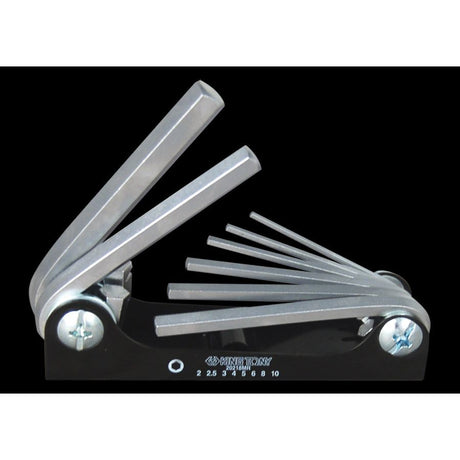 KING TONY Profi-Werkzeuge - 6-Kantschlüssel-Set, mit Halter, metrisch - 8 tlg. 20218MR