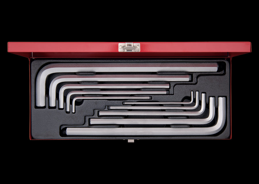 KING TONY Profi-Werkzeuge - 6-Kantschlüssel-Set, extra lang, metrisch - 10 tlg. 20210MR