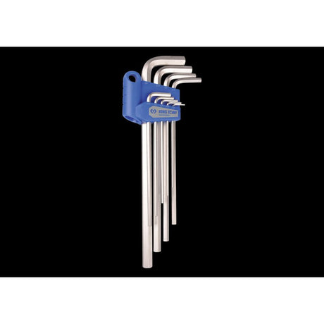 KING TONY Profi-Werkzeuge - 6-Kantschlüssel-Set, extra lang, Zoll - 9 tlg. 20209SR02