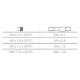 KING TONY Profi-Werkzeuge - Manueller Nietzangen-Set, mit Zubehör - 85 tlg. 213009MR