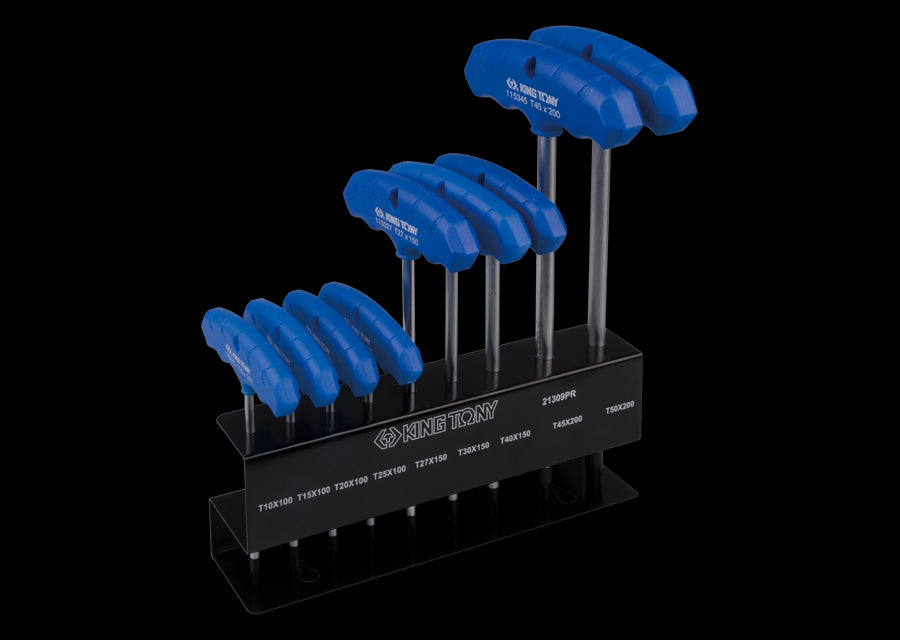 KING TONY Profi-Werkzeuge - TORX®- T-Schraubendreher-Set - 8 tlg. 21309PR
