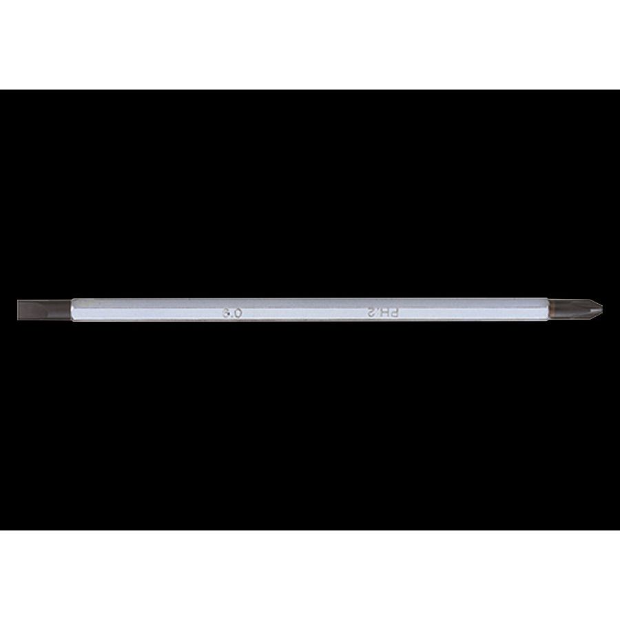 KING TONY Profi-Werkzeuge - Schraubendreher-Umsteckklinge - Schlitz 4,0 x 0,8 mm / PH1 1317401PN