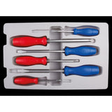 KING TONY Profi-Werkzeuge - Schlitz- und PHILLIPS®-Schraubendreherset, Heavy Duty - 6 tlg. 36206MR