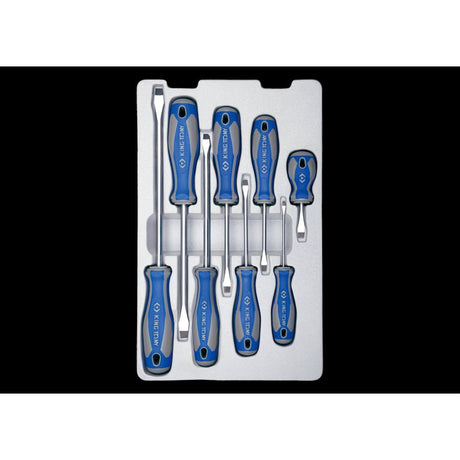 KING TONY Profi-Werkzeuge - Schlitz-Schraubendreher-Set - 8 tlg. 30118MR