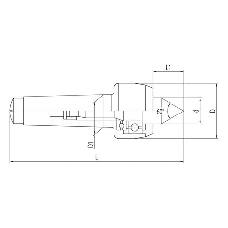 BERNARDO Körnerspitze / Zentrierkegel – Modell Mitlaufende Körnerspitze Typ PC - MK 4