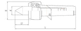 BERNARDO Körnerspitzen / Zentrierkegel – Modell Mitlaufende Hochleistungs-Körnerspitze NCK-B MK 5