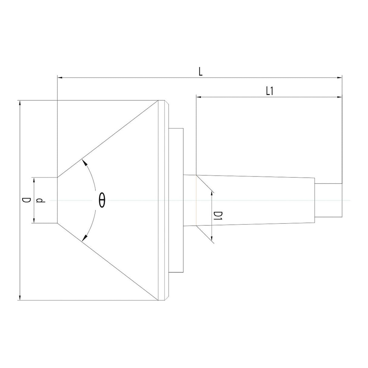 BERNARDO Körnerspitze / Zentrierkegel – Modell Mitlaufender Zentrierkegel MK 4 / 130 mm