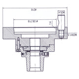 BERNARDO Spannmittel für Werkzeuge – Modell Spannzangenfutter 5C mit Aufnahme für Profi(-center) 700 Serie