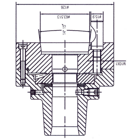 BERNARDO Spannmittel für Werkzeuge – Modell Spannzangenfutter 5C mit Aufnahme D1-4