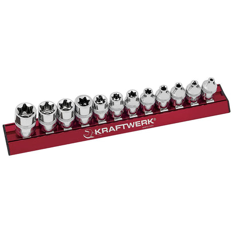 Kraftwerk PRO LINE MAGALU 3/8" Steckschlüsseleinsatz Aussen TX, TORX, Set, E4 - E20, 12-tlg
