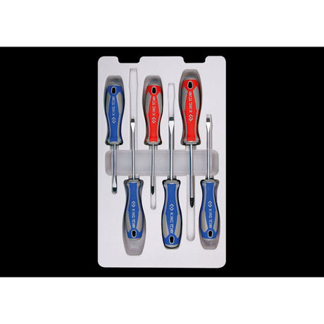 KING TONY Profi-Werkzeuge - Schlitz- und PHILLIPS®-Schraubendreher-Set - 6 tlg. 31216MR