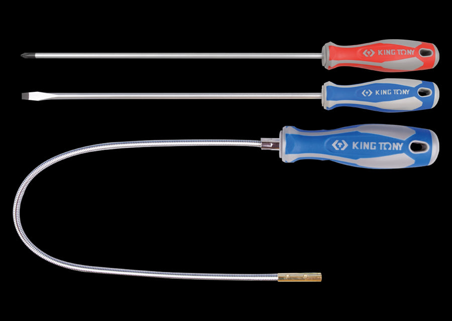 KING TONY Profi-Werkzeuge - Schlitz und PHILLIPS®- Schraubendreherset - 3 tlg. 31003MR