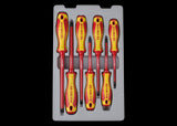 KING TONY Profi-Werkzeuge - Schlitz- + PHILLIPS®-Schraubenzieher-Set, VDE - 7 tlg. 30617MR