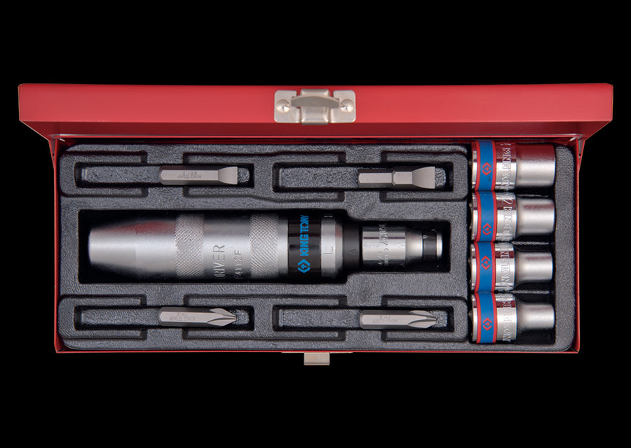 KING TONY Profi-Werkzeuge - Heavy Duty Schlitz- und PHILLIPS®-Schrauberset, mit Zubehör - 10 tlg. 4505MR