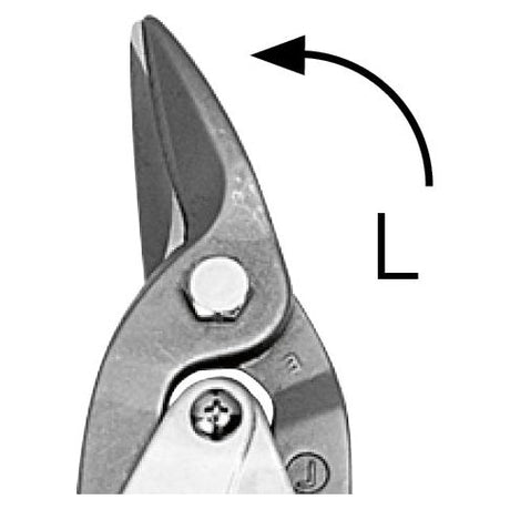 Kraftwerk Figuren- und Durchlaufschere, linksschneidend