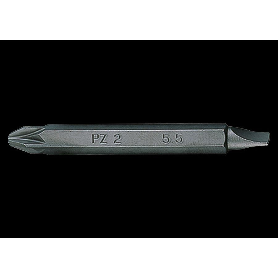 KING TONY Profi-Werkzeuge - 1/4" POZIDRIV® / Schlitz-Schrauben Umsteck-Bit - PZ1 / 4,5 x 0,6 mm 1360451Z