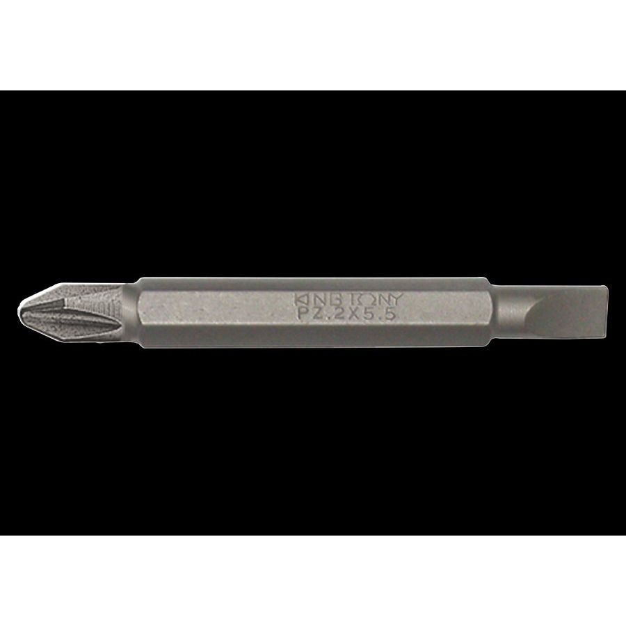 KING TONY Profi-Werkzeuge - 1/4" PHILLIPS® / Schlitz-Schrauben Umsteck-Bit - PH2 / 5,5 x 0,8 mm 1360552P
