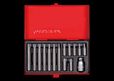 KING TONY Profi-Werkzeuge - 10 mm TORX® Bit-Set - 15 tlg. 1015PQ