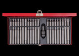 KING TONY Profi-Werkzeuge - Biteinsatz-Koffer, 10 mm - 43 tlg. 1043CQ